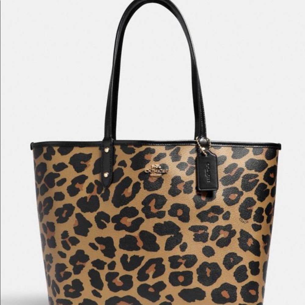 Coach Tote Leopard Print - Picture 6 of 9